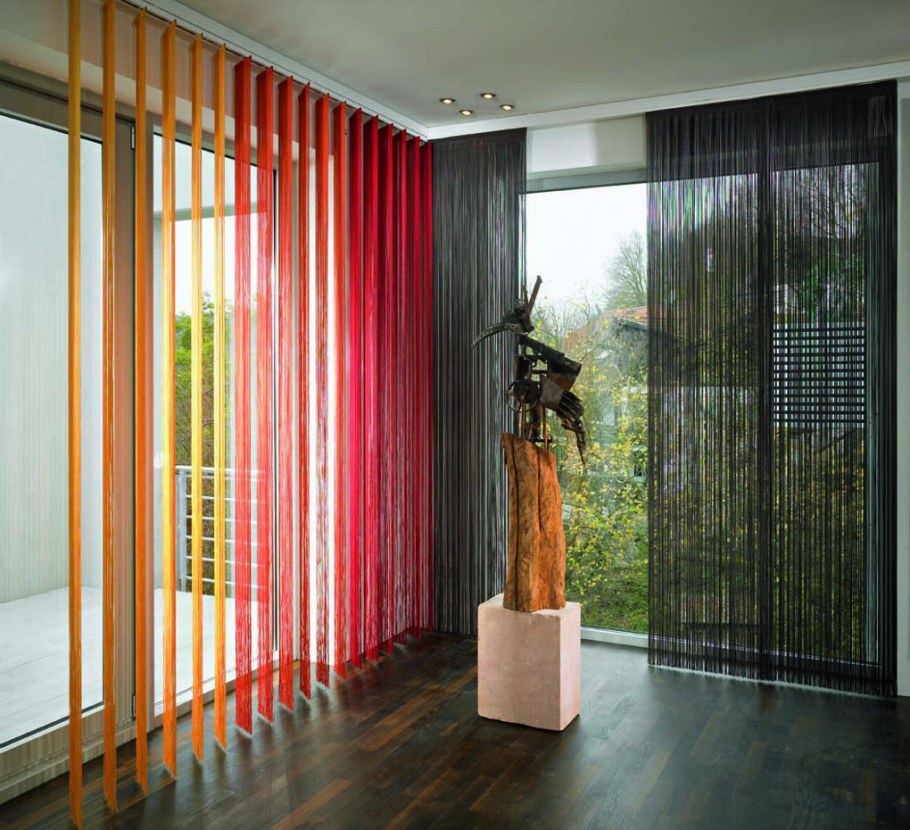 Шторы ниточки в интерьере