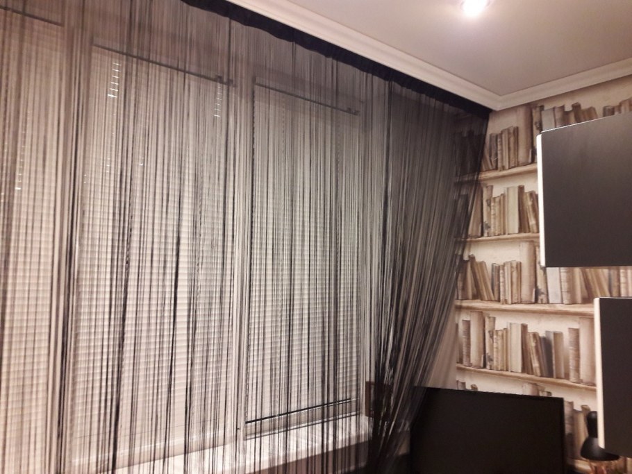 Шторы-лапша нитяные