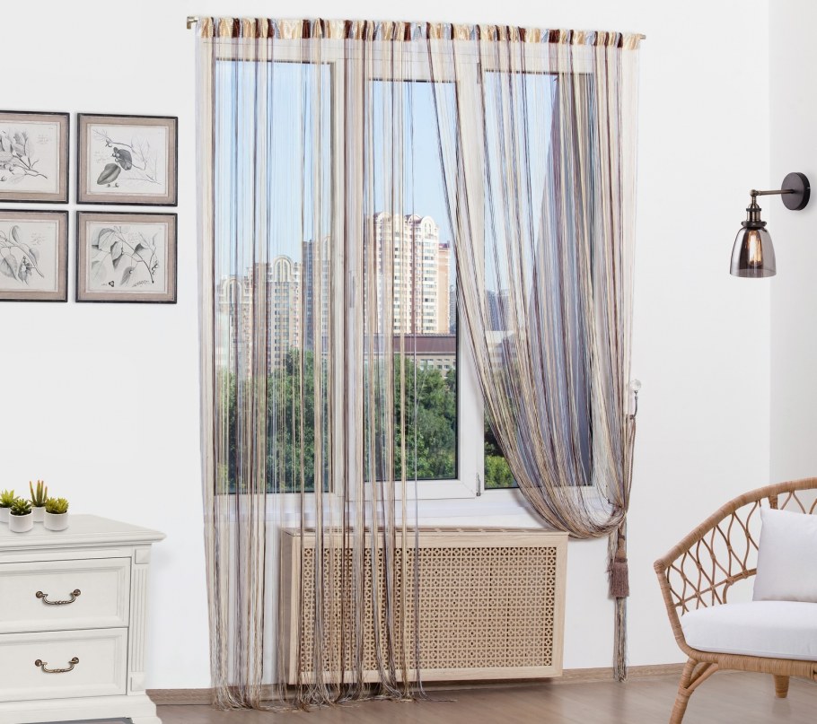 Нитяная штора 300 290