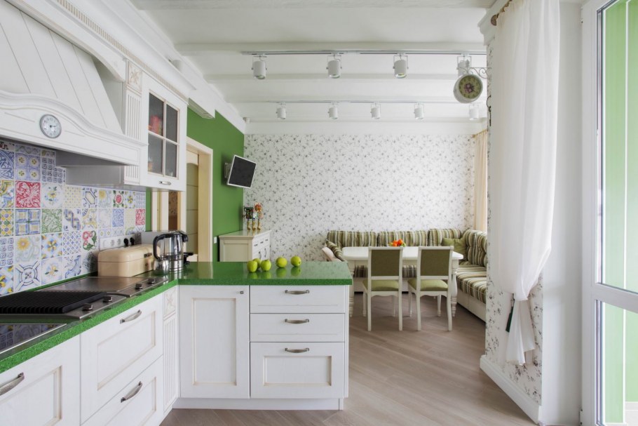 Кухня в стиле Прованс 10 кв.м