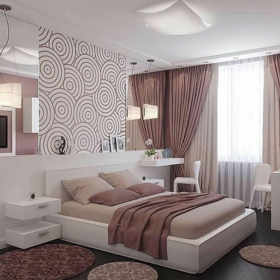 Спальня в светлых тонах