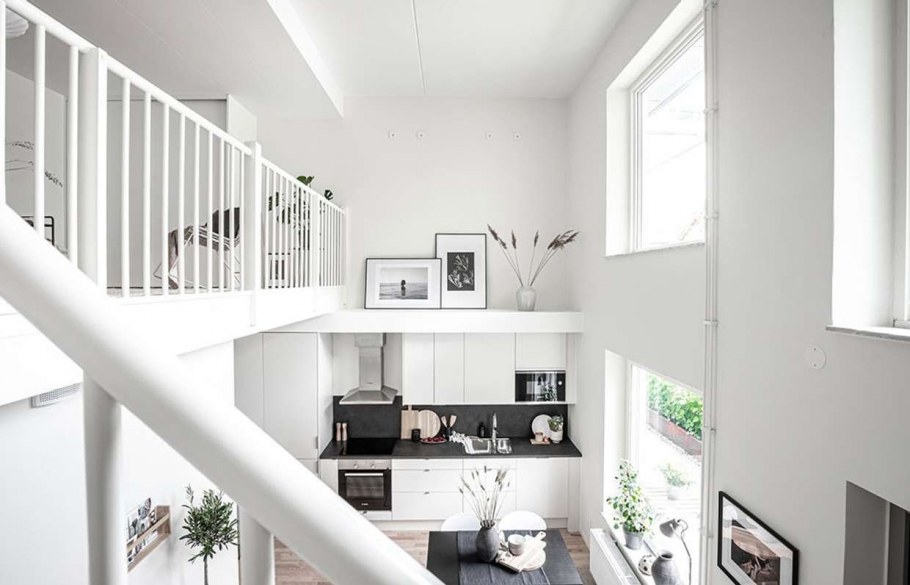 Кровать второй ярус в студии