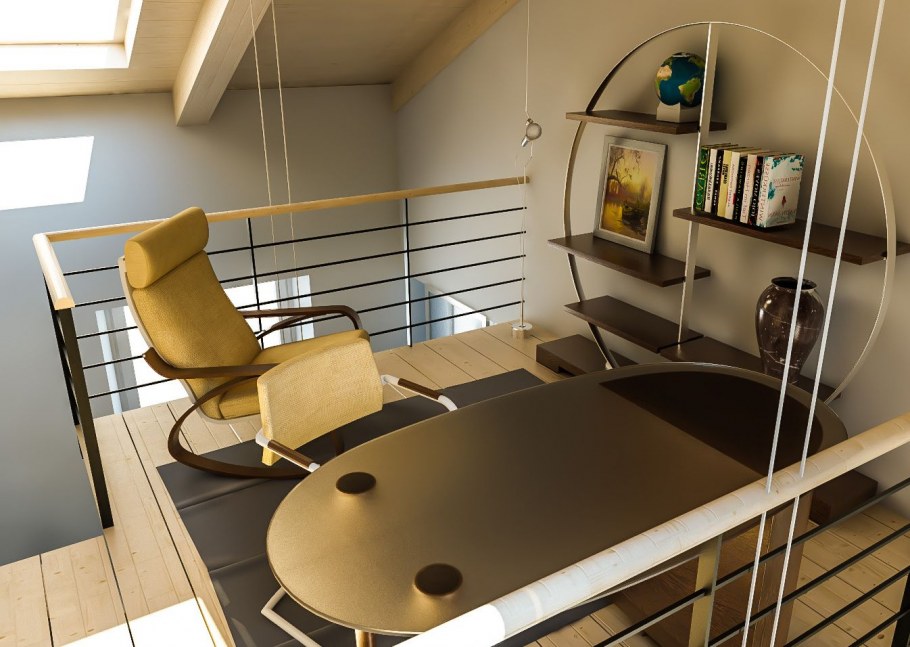 Антресоль в прихожей под потолком