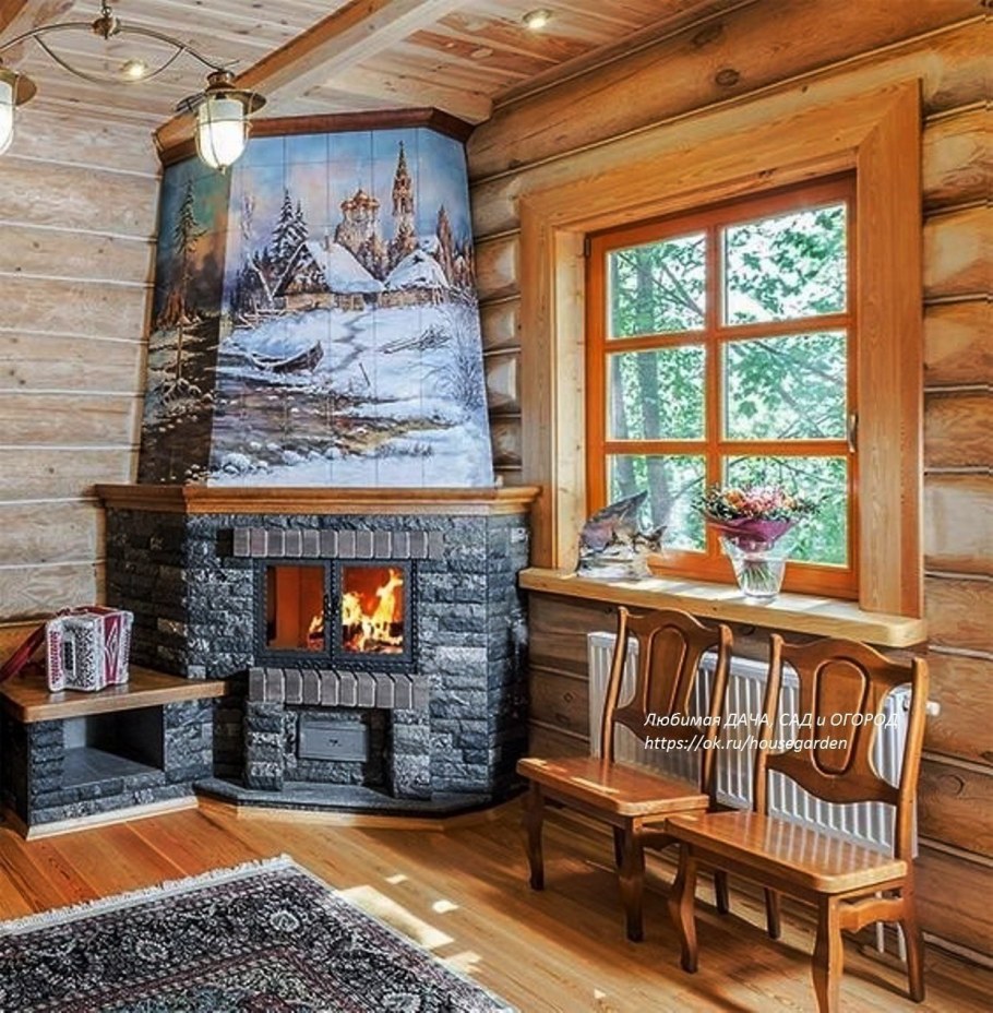 Дровяная печь-камин Fireplace como