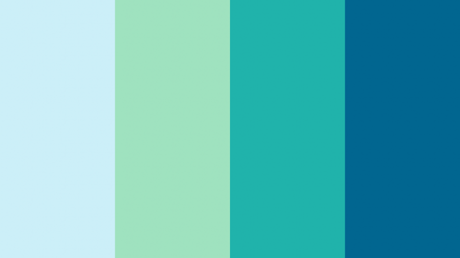 Оттенки Аквамарин палитра