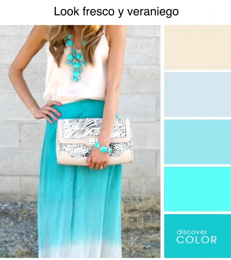 Сине зеленая палитра