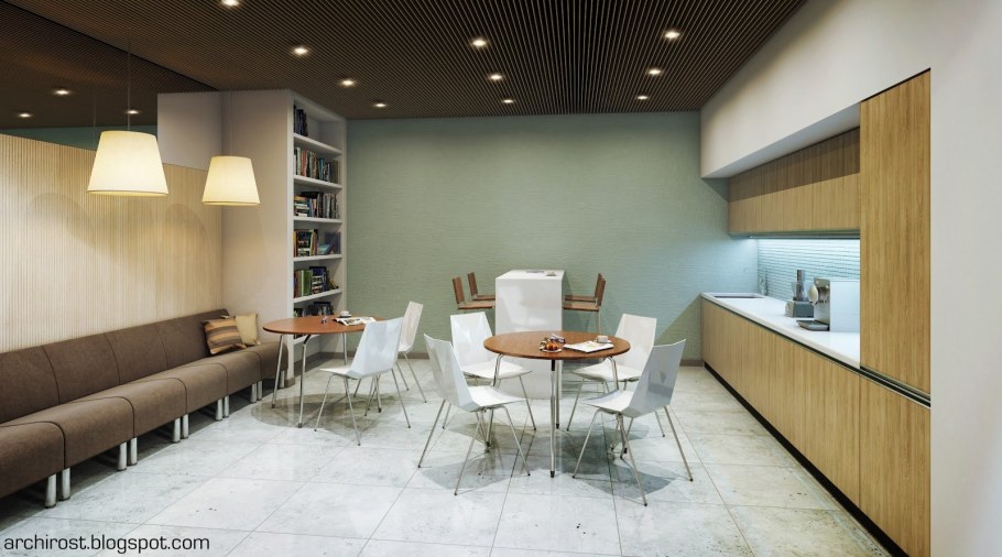 Кухня столовая в офисе