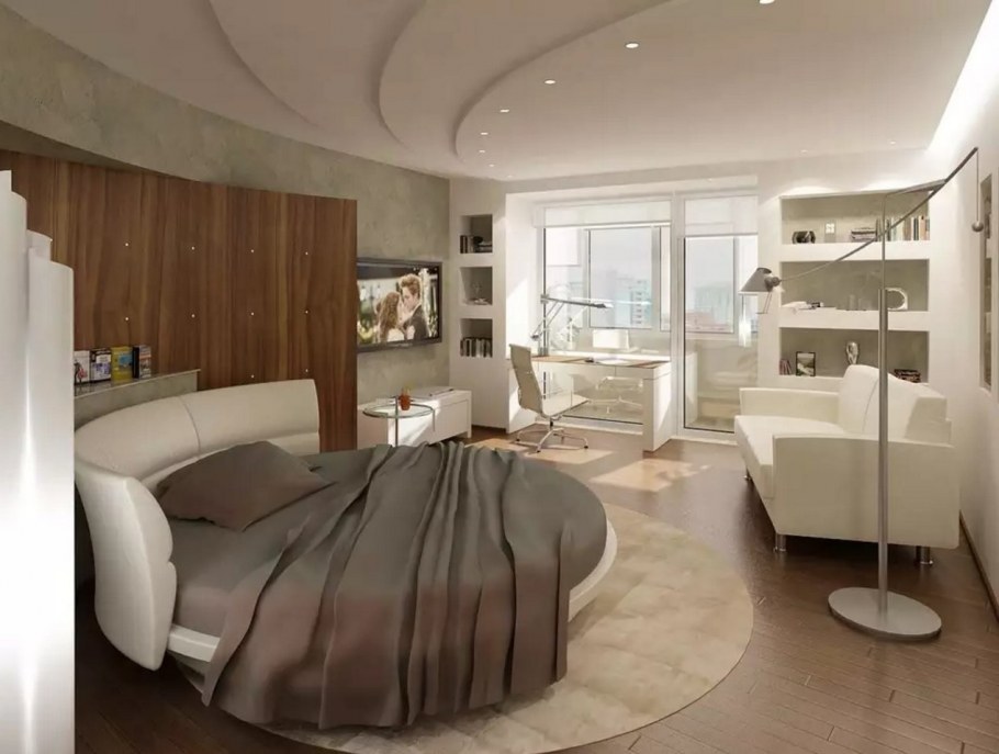 Необычный интерьер однокомнатной квартиры