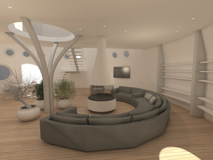 Круглые комнаты в круглом доме