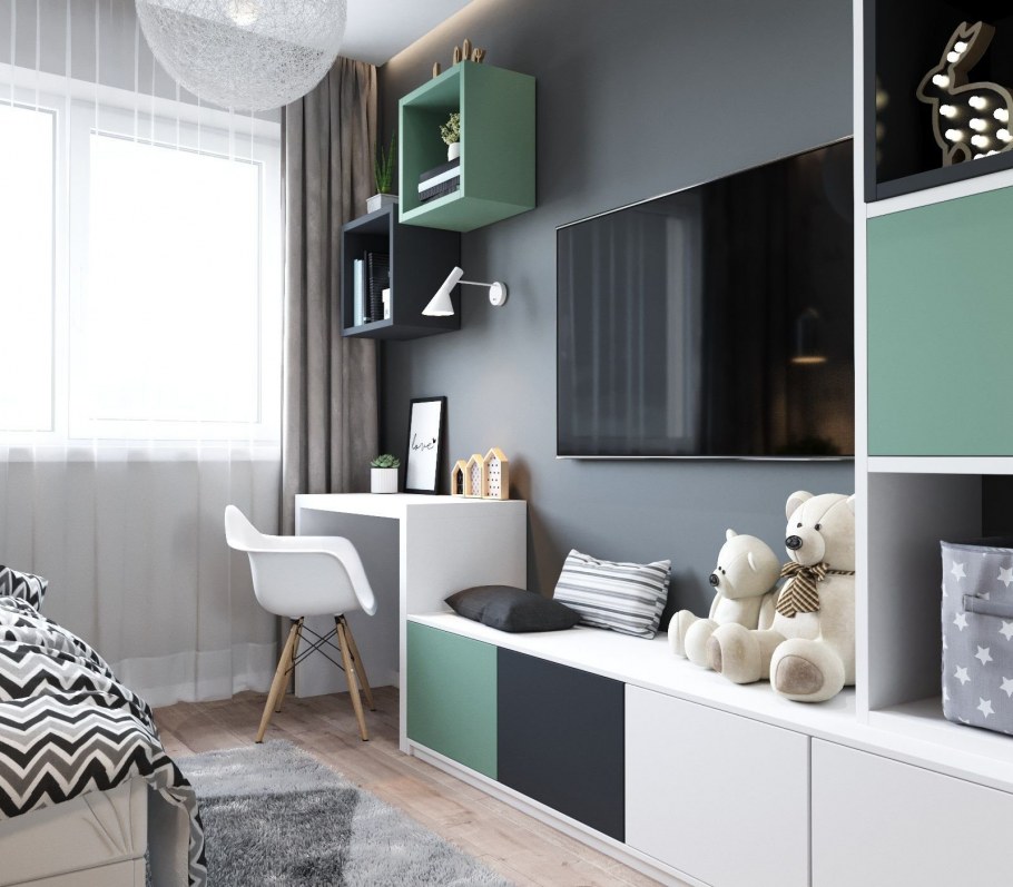 Кровать СЛЭКТ икеа в интерьере