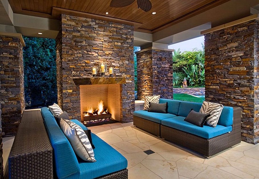 Современная отделка стен в доме