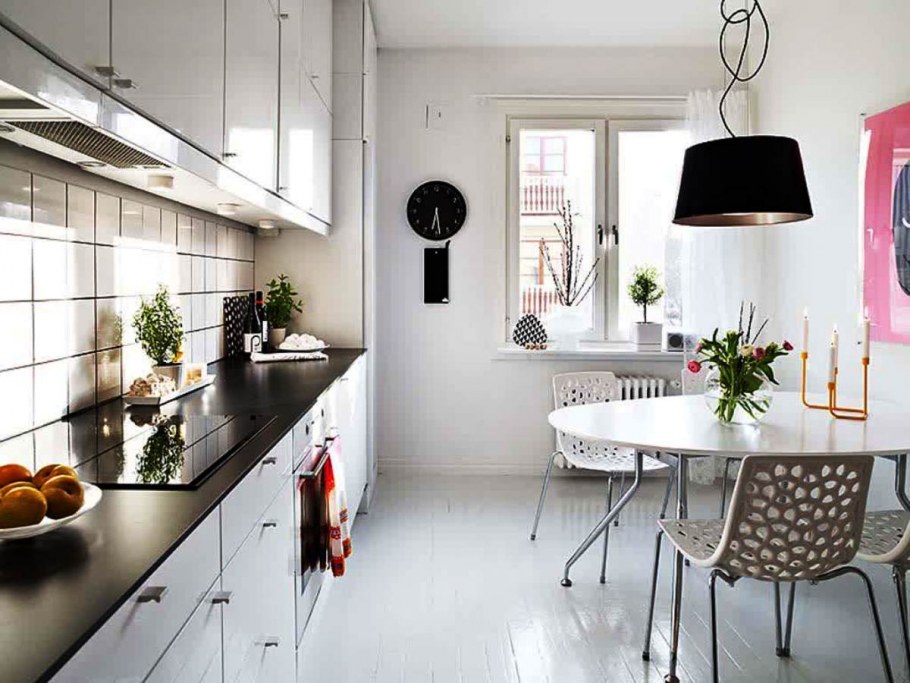 Кухня в скандинавском стиле белая
