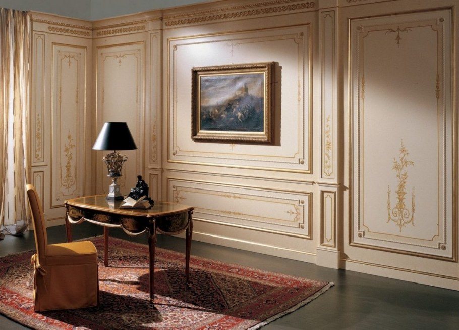 Стеновые деревянные панели в стиле Ренессанса