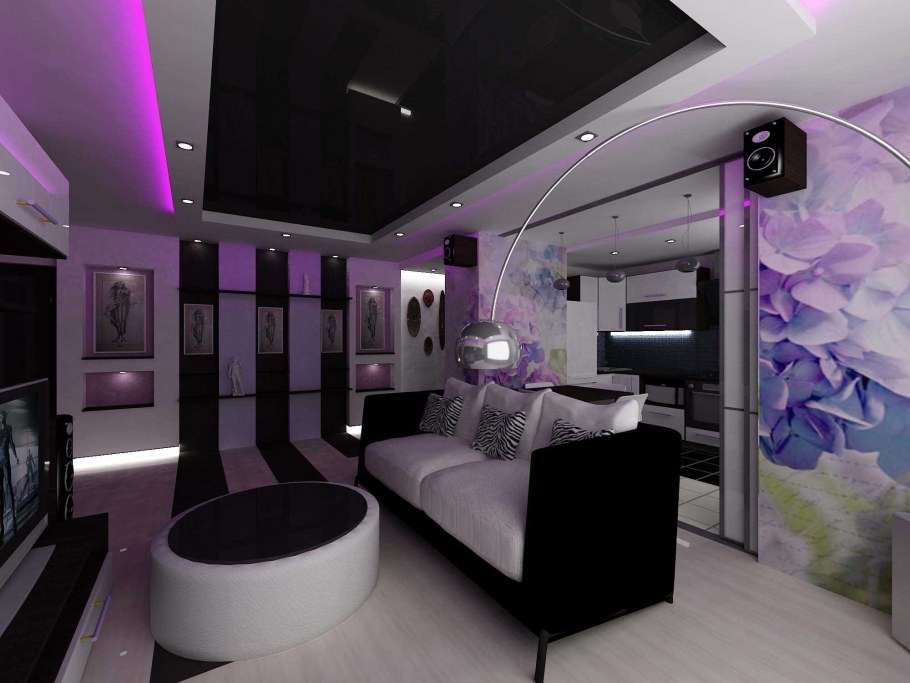 Яркие цвета в интерьере