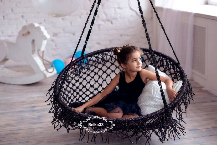 Подвесное кресло макраме