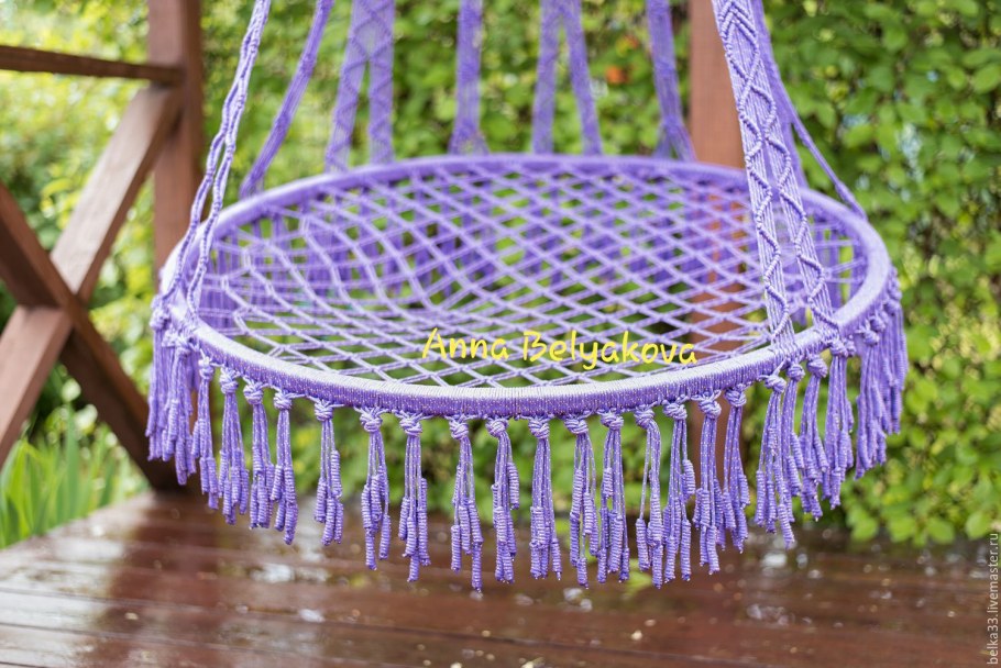 МК подвесное кресло макраме