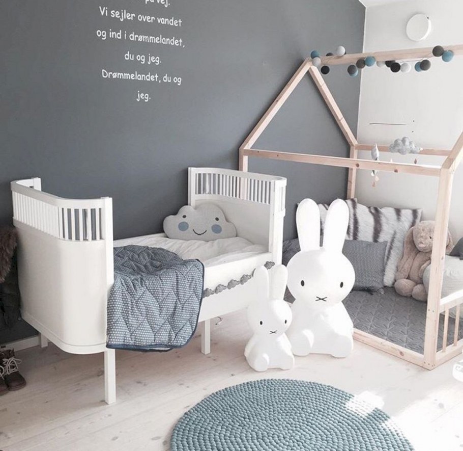 Серая мебель в детской