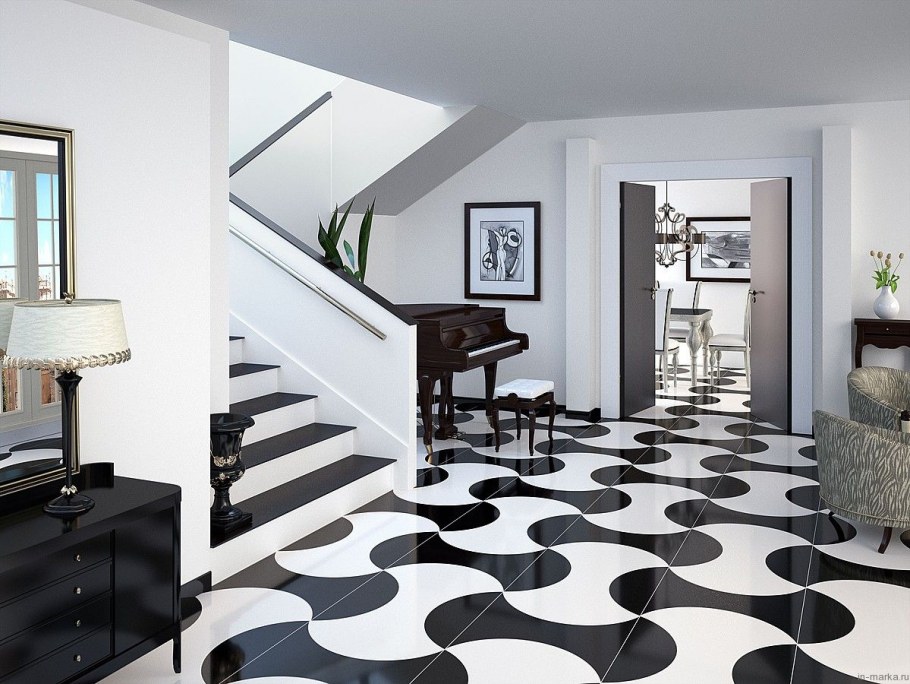 Terrazzo Black White плитка