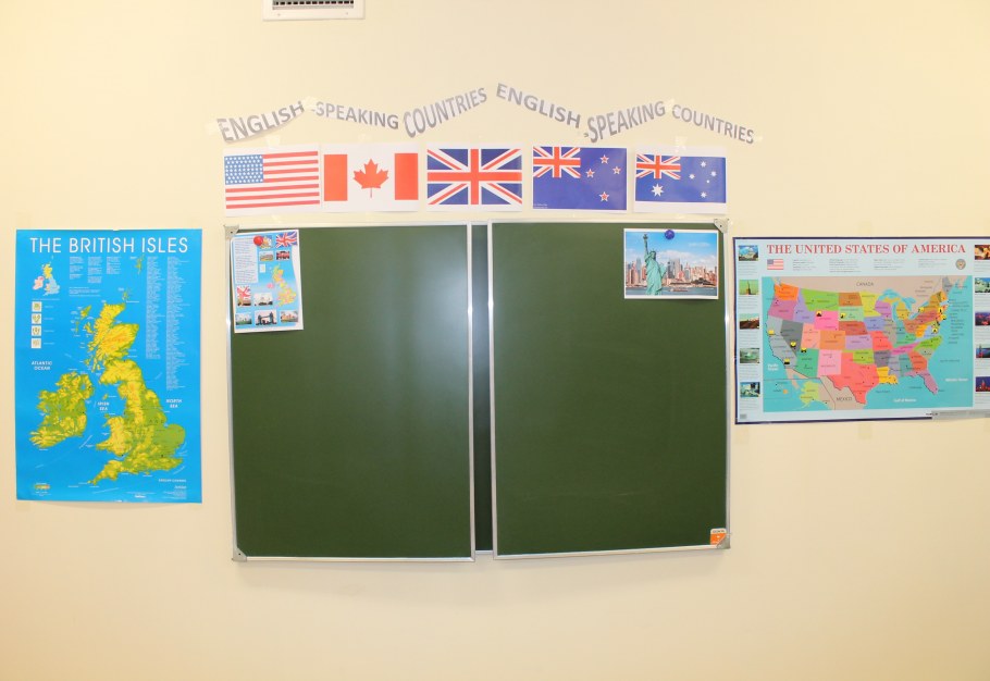 Украшение кабинета английского
