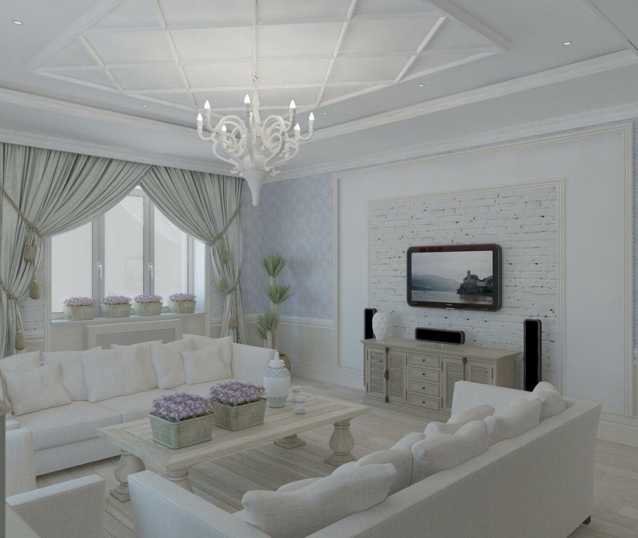 Современный светлый интерьер