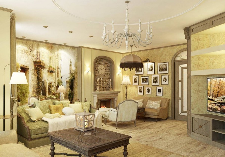 Гостиная французский Прованс