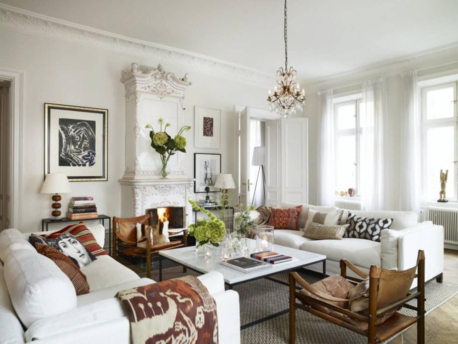 Густавианский стиль в интерьере Скандинавский