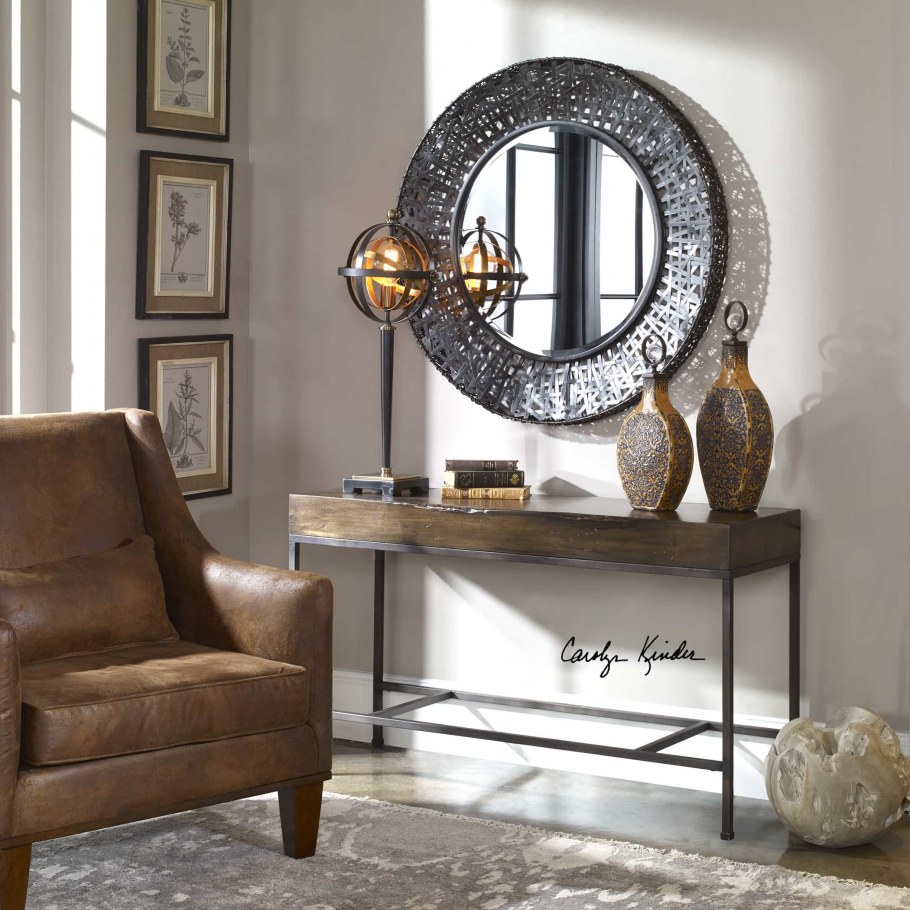 Зеркало в прихожую настенное круглое