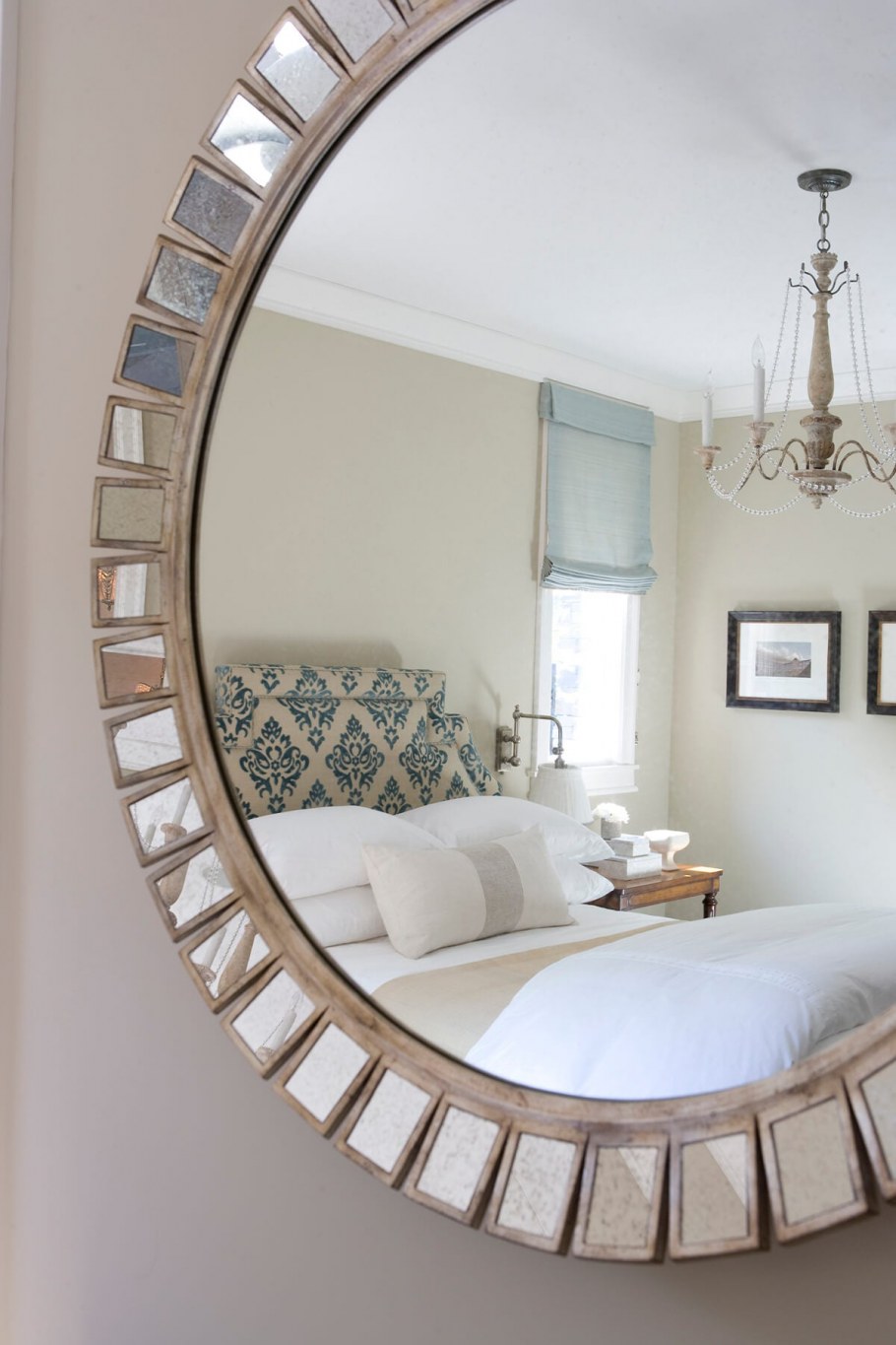 Зеркало декоративное настенное джут