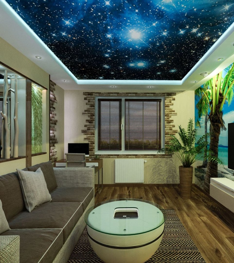 Оригинальная отделка потолка