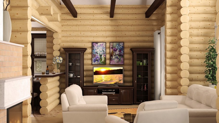 Деревянный дом оцилиндровка из оцилиндрованного