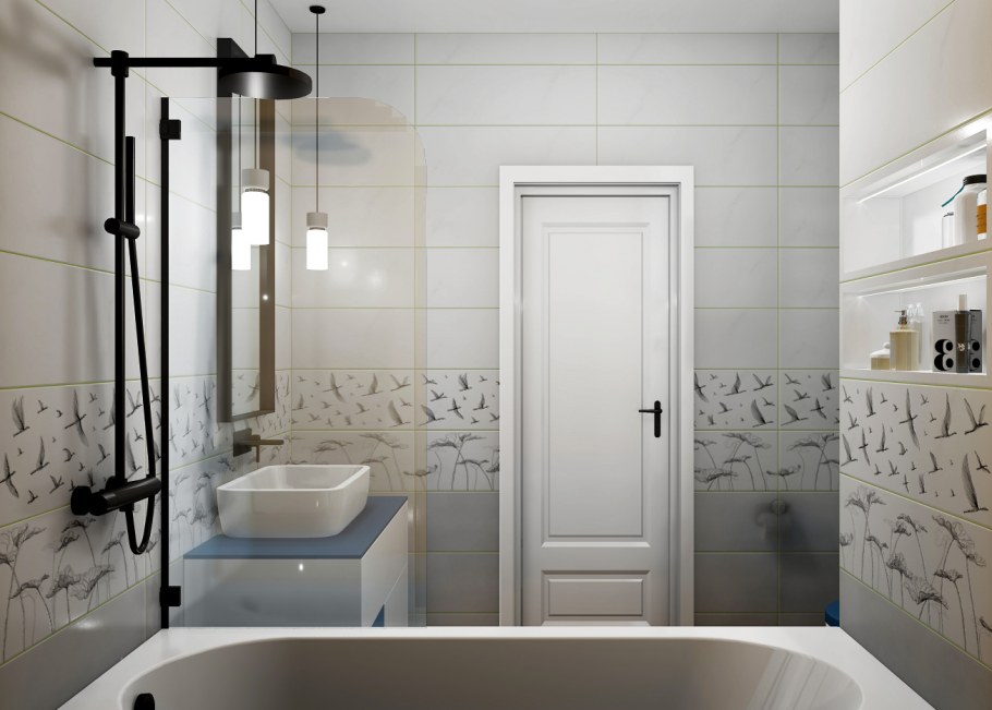 Сочетание плитки