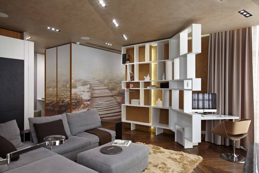 Зонирование квартиры студии