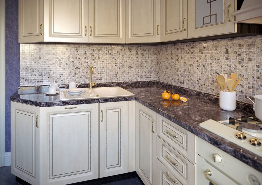 Кухня икеа серый низ белый верх