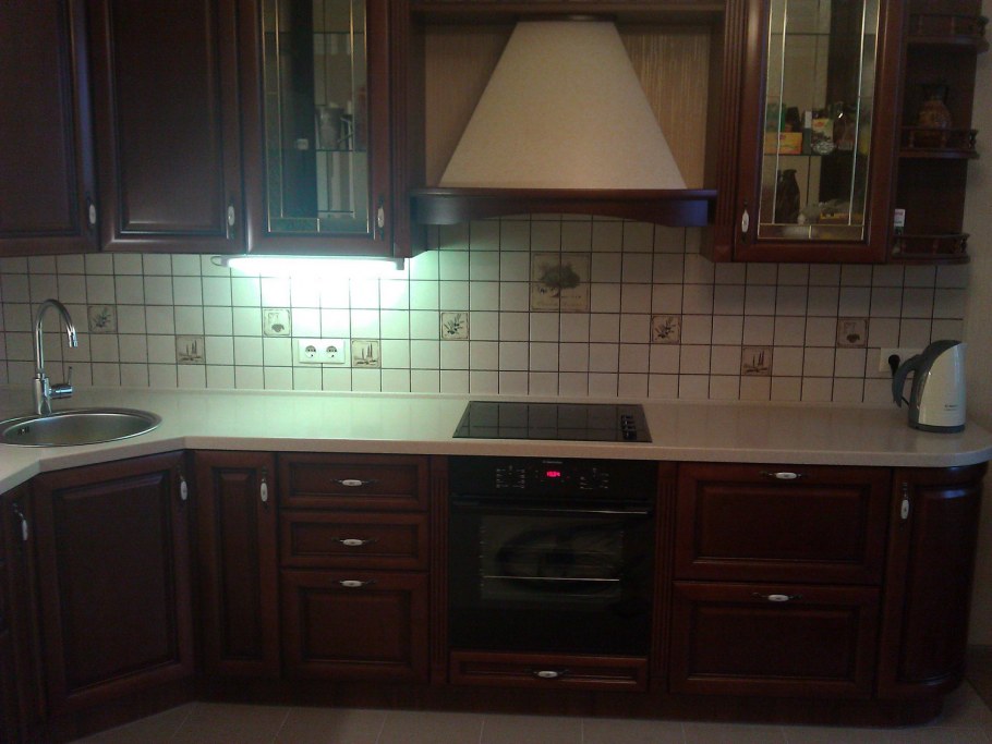 Фартук для коричневой кухни