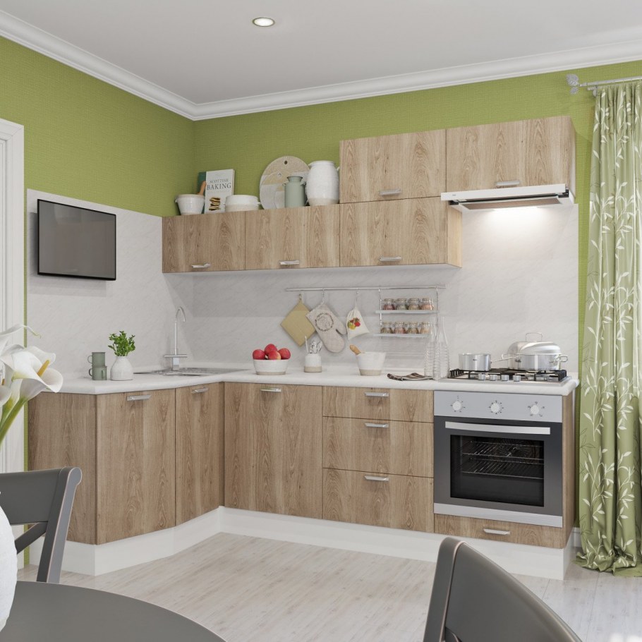 Кухня Делиния Леда белая