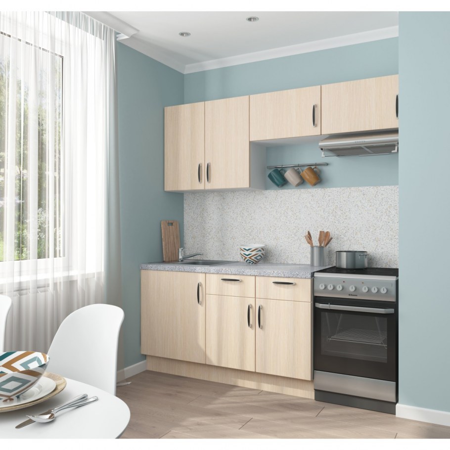 Кухня Леда серая Леруа Мерлен