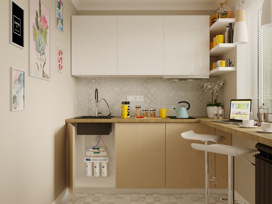 Кухня Леда белая Леруа Мерлен