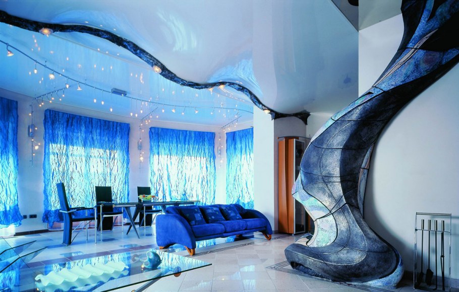 Дизайнерские многоуровневые натяжные потолки