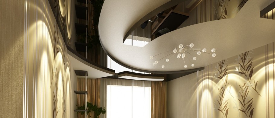 Криволинейные подвесные потолки