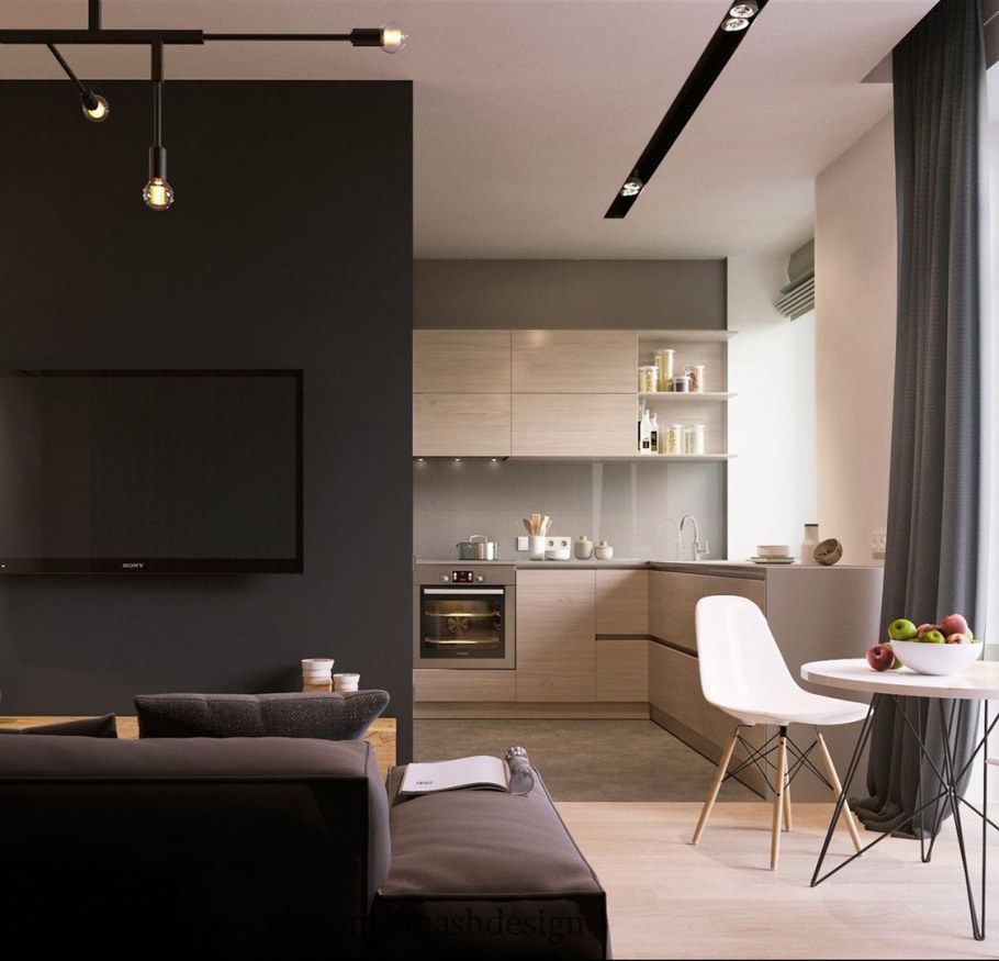 Интерьер квартиры студии