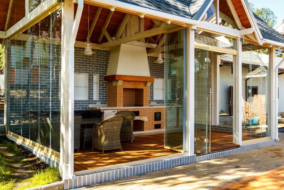 Навес к дому