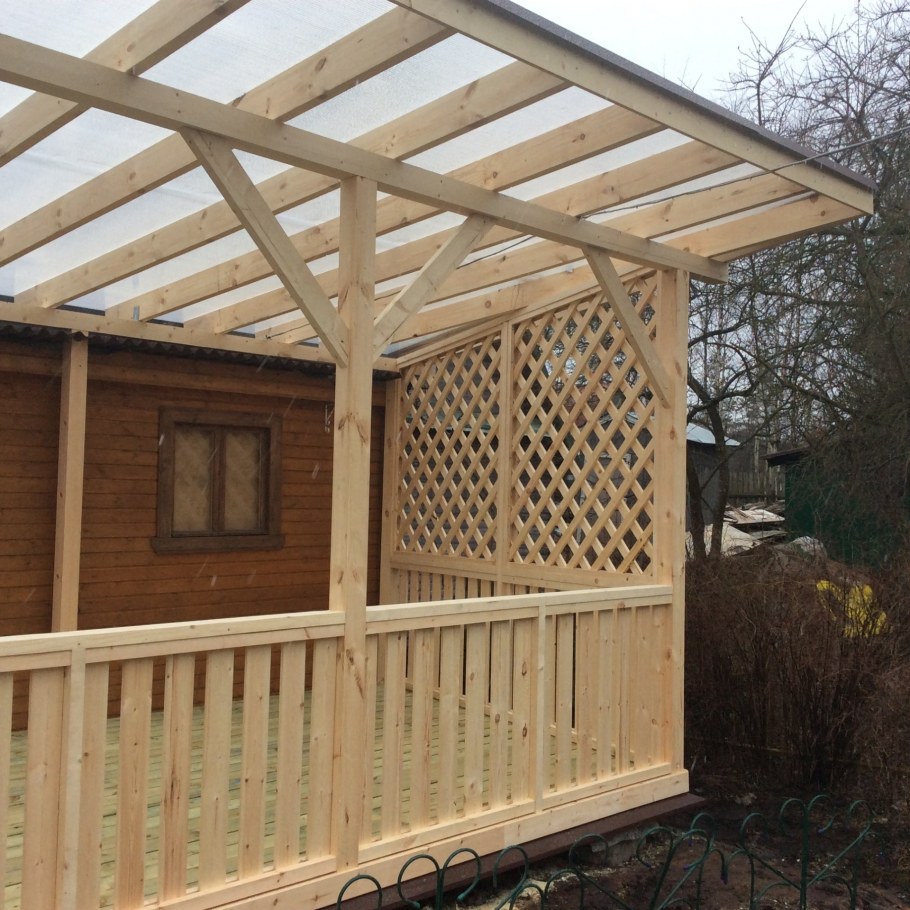 Постройка веранды