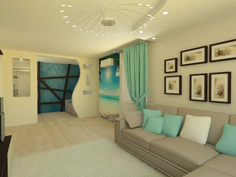 Бирюзовый диван