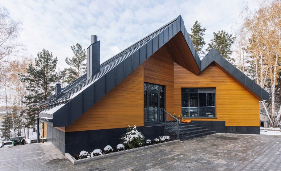 Фасад планкен Скандинавский стиль