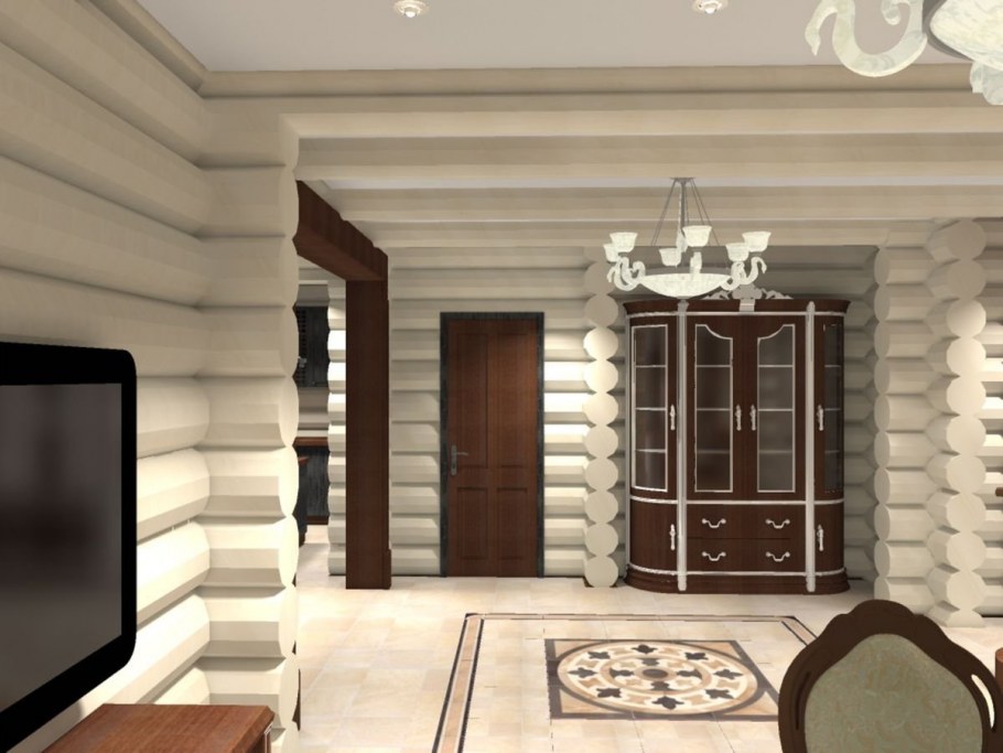 Сруб из ОЦБ интерьер