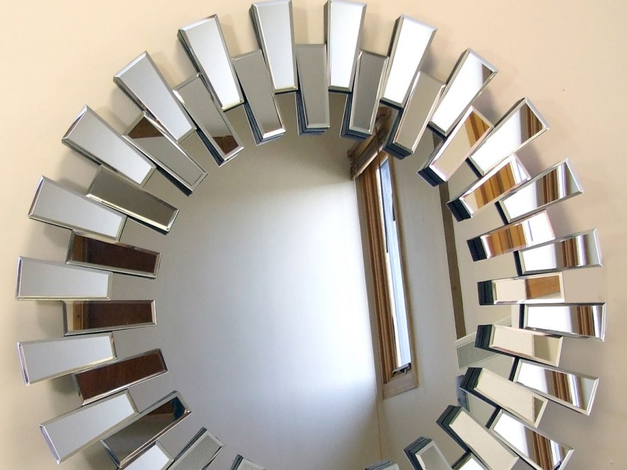 Art-deco интерьер круглое зеркало