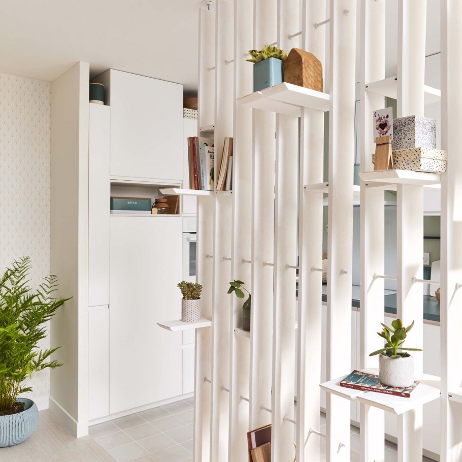 Раздвижные реечные перегородки