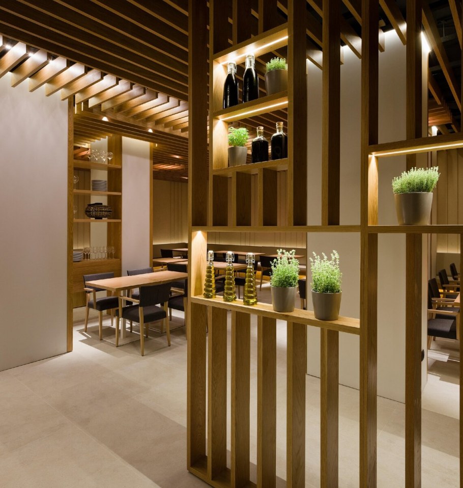 Реечные перегородки для зонирования