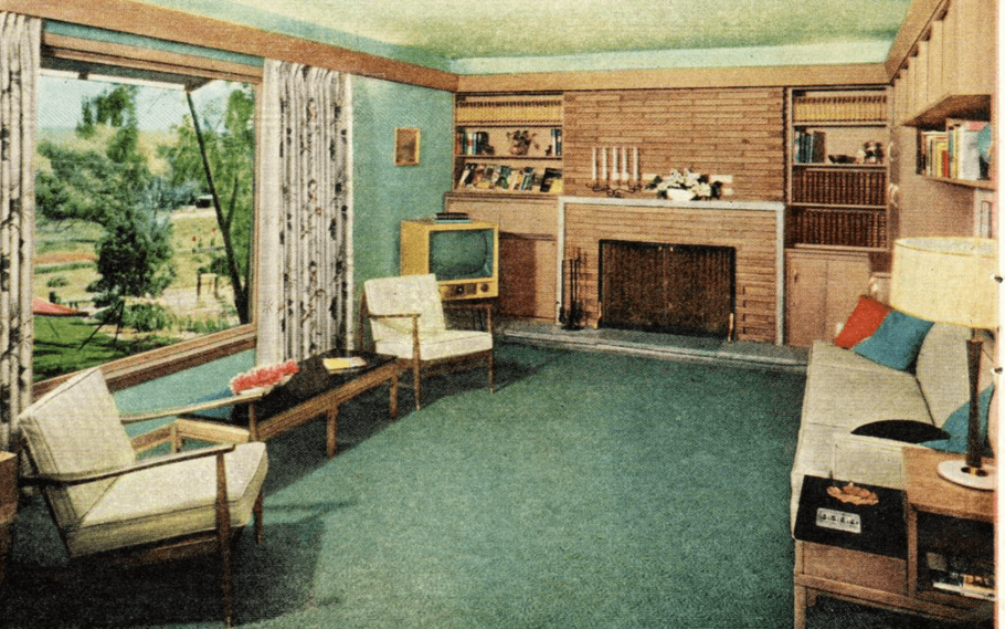 50-Е Америка интерьер