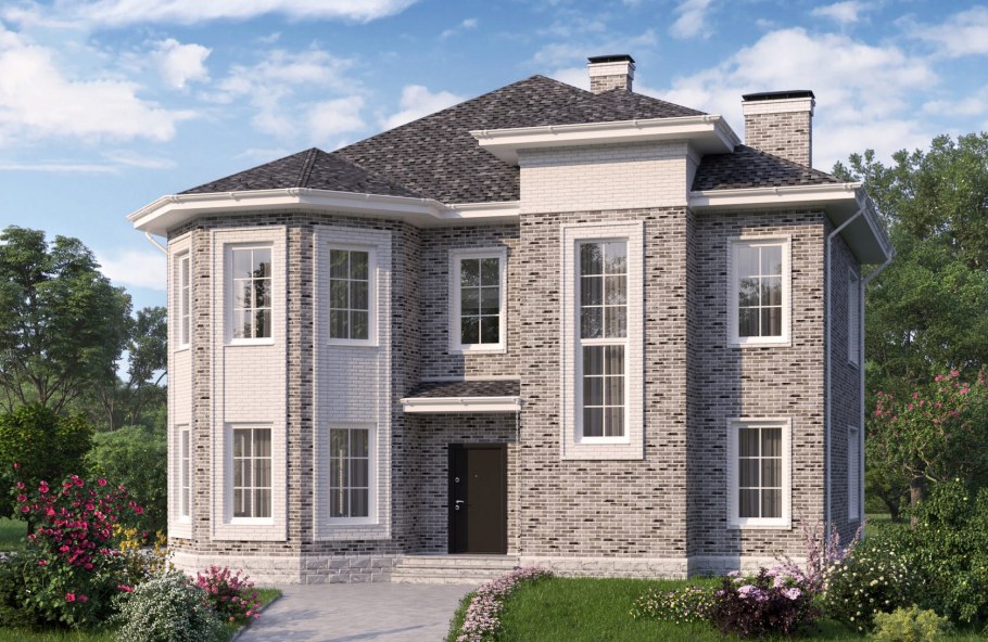 Двухэтажный кирпичный дом 150 кв м